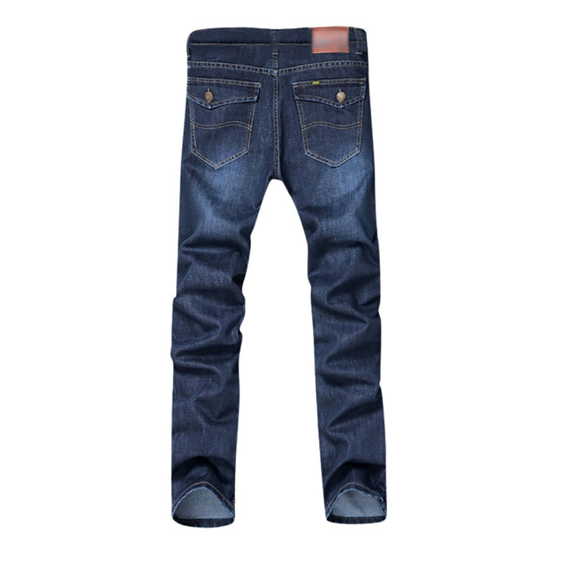 Calça jeans casual solta de hip-hop masculina, versão de perna reta, calça jeans masculina vintage, stretch, moda, nova, 2024