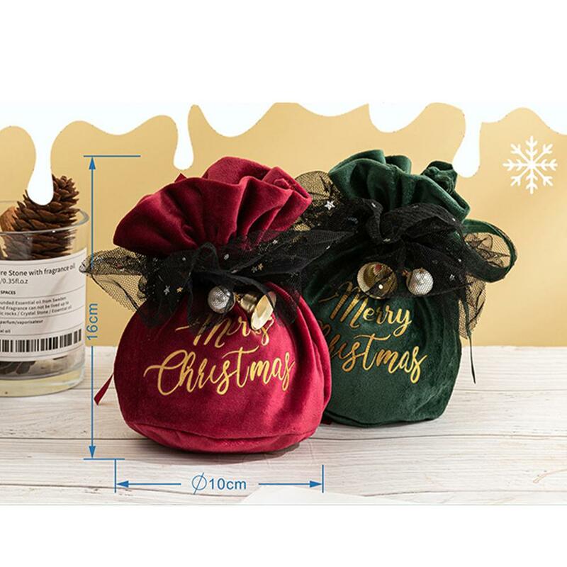 1 шт., Рождественская сумка для упаковки конфет, печенья, игрушек