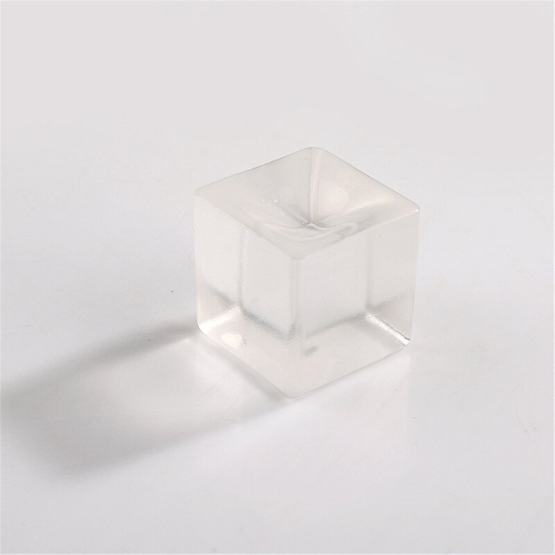 Blocco ghiaccio elastico giocattolo decompressione realistico del cubo ghiaccio morbido per autismi