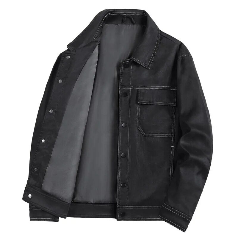 Kaus mantel Pria, dengan jaket ritsleting untuk pria mantel rajutan estetika olahraga Dingin kaus keringat Musim Dingin kaus Teknologi