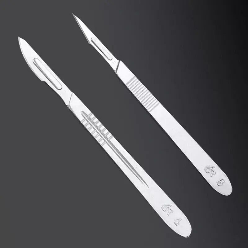 20-100pcs Sterile Carbon Steel Surgical Blades Scalpel Knife for DIY Cutting Phone Repair Carving Animal Grooming Maintenance