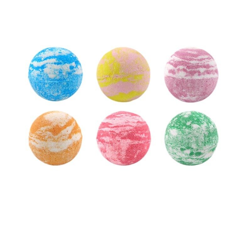 Household Mixed Color Cleaning Fried Salt Essential Oil Skin Care Moisturizing Bomb Bubble Bath Ball