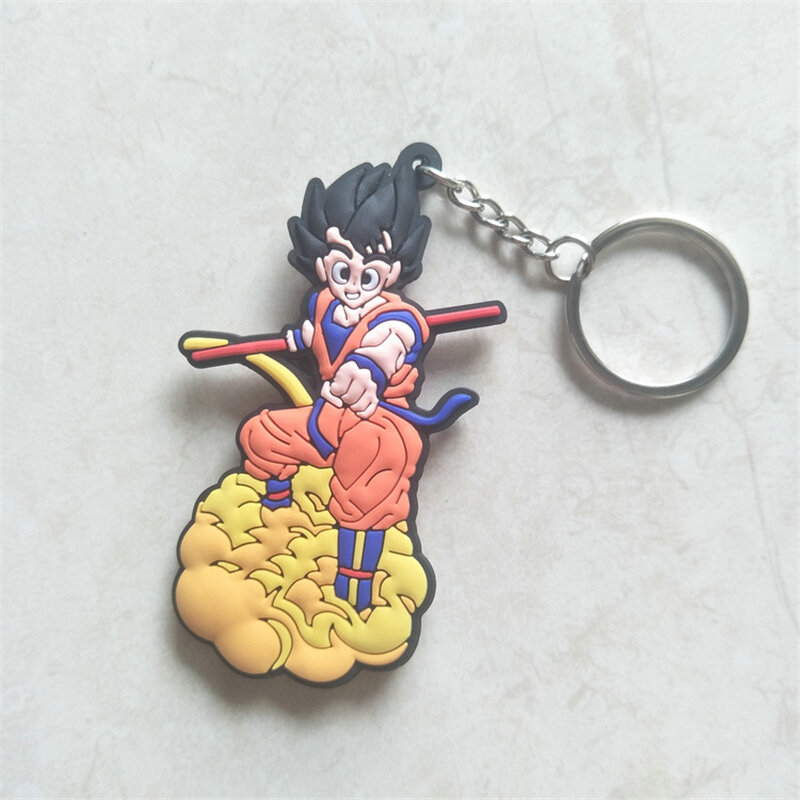 Anime Drachen Sohn Goku Kakarotto Bejīta Yonsei Vegeta IV Frieza Cosplay PVC Schlüssel anhänger Schlüssel bund Anhänger Zubehör