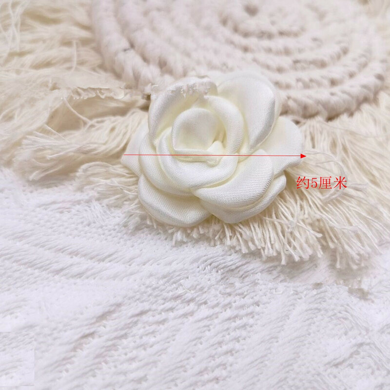 10PCS Fabric yarn flowers corsage accessories shoes flowers three-dimensional complementary clothing small flowers DIY handmade