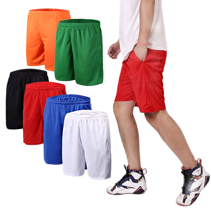 Men Shorts Sport Football Training Casual Shorts Men child Kits Soccer Uniform Running Basketball Solid Color Loose Beach Short