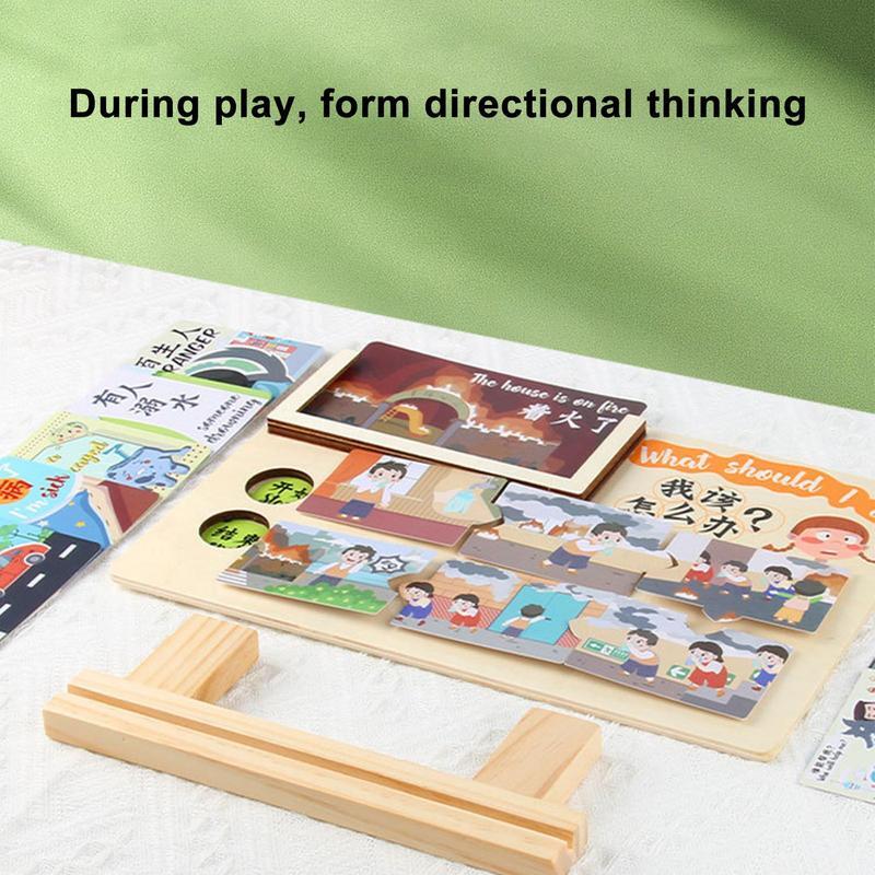 Giocattoli educativi sensoriali giocattoli educativi per l'asilo in legno giocattoli educativi per la consapevolezza della vita dell'asilo con varie forme di vita