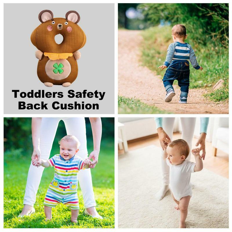 Baby Head Protector Almofada, mochila, desenhos animados, animal, travesseiro de proteção