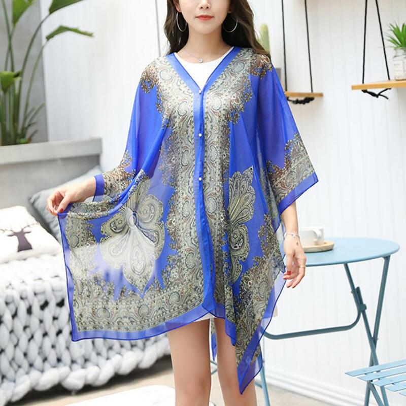 Cover Up Shawl Female Women Shawl Sundress All Match  Simple Temperament Loose-fitting Shawl