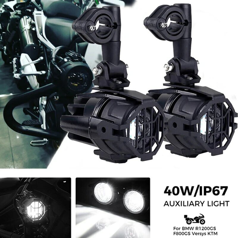 Upgrade Brighter Lamp For BMW R1200GS F800GS F700GS F650 K1600 Motorcycle Fog Light Auxiliary Lights 40W 6000K