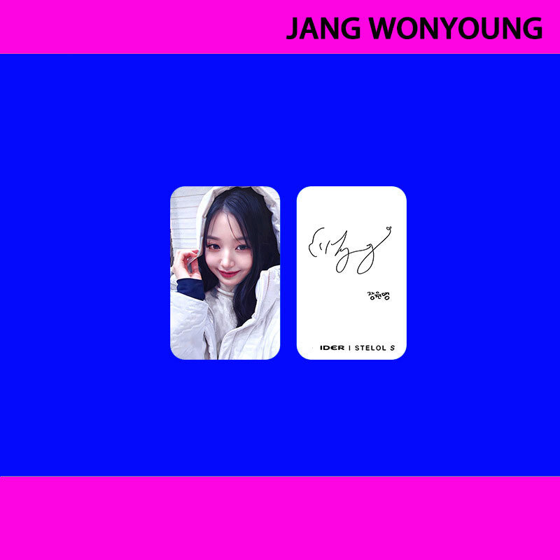 4pcs/set Kpop IVE Album EIDER Duvet Endorsement Card LOMO Card REI Zhang Yuanying WONGYONG Collection Gift Postcard Photo Card