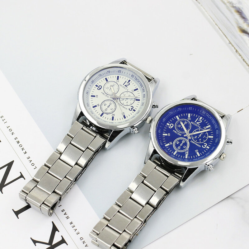 Stainless Steel Watches For Mens Creative Fashion Sport Quartz Hour Wrist Analog Watch Daily Business Casual Exquisite Watches