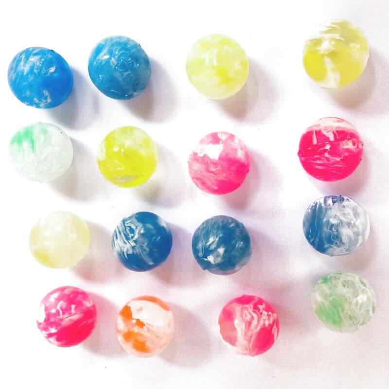 10 Pcs Multicolor Solid Rubber Elastic Ball Cloud Rainbow Bouncy Jumping Balls Good Pinball Bouncy Toys For Children Kids I5q0