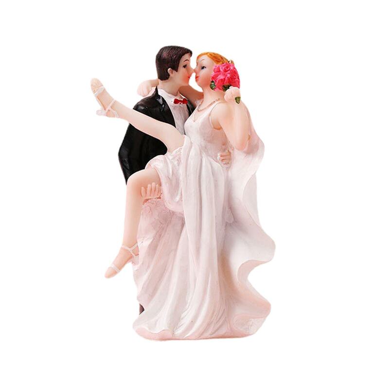 Wedding Cake Toppers Bride and Groom Figurine for Decoration, Couple Statue Desk Decoration