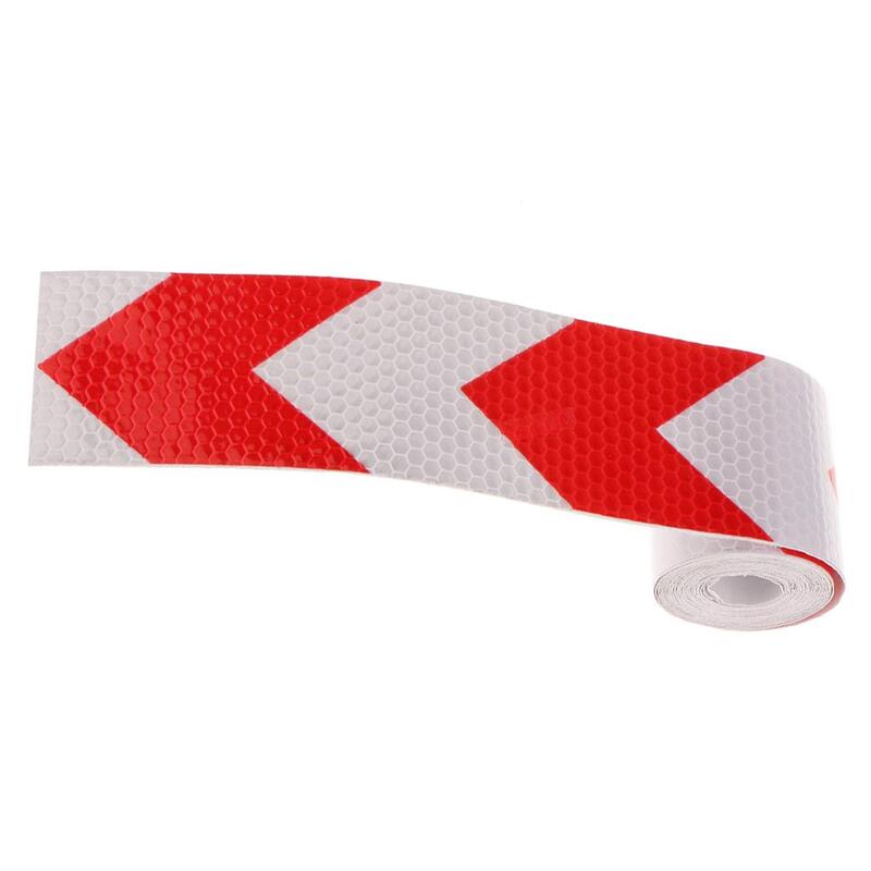 4-6pack Reflective Warning Conspicuity Tape Arrow Pattern Sticker -Red with