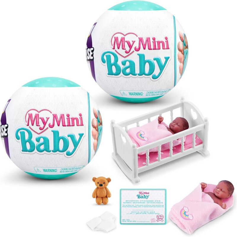 New Surprise Doll ZURU 5 Surprise 77548 Series 1 My Mini Baby Holiday Gift for Children