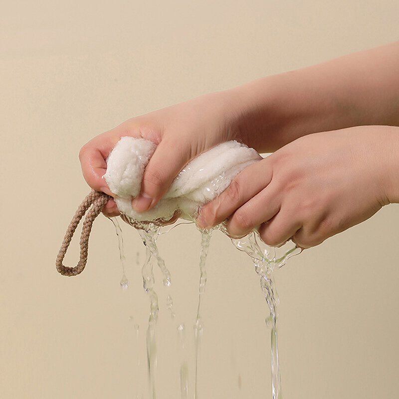 Asciugamano assorbente per gatti carino bagno cucina appeso asciugamano piccolo in velluto rosa senza spargimento asciugamano per le mani