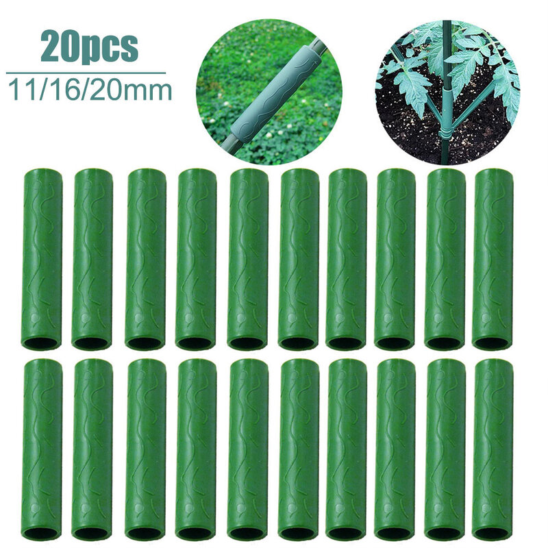 20Pcs Plant Support Rod Connecting Pipe Gardening Plant Frame Stakes Connector Vines Climbing Plant Stake Connecting Accessories