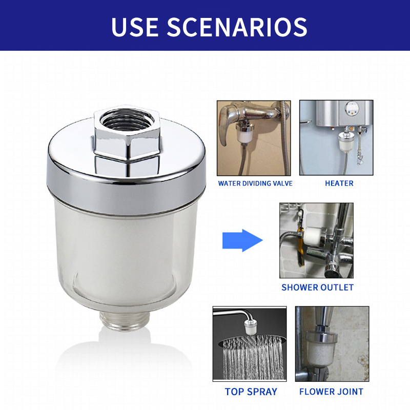 Kit purificatore per presa domestica filtro universale per depuratore d'acqua per doccia rubinetto per vasca prefiltro purificazione anteriore per cucina bagno