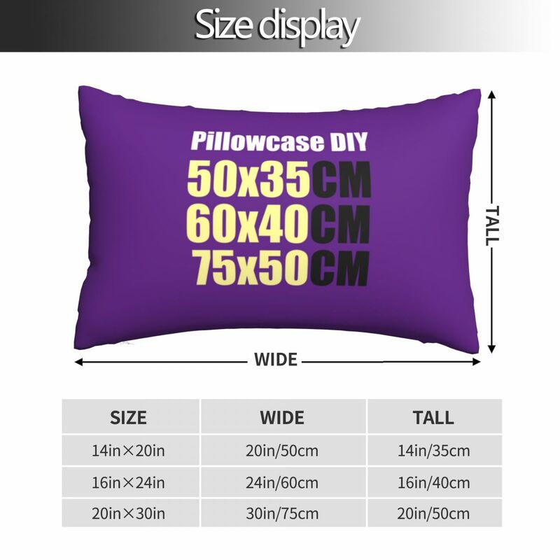 DIY Pillowcase 50x35CM 60x40CM 75x50CM