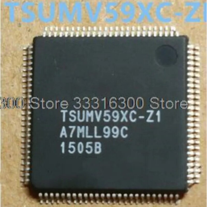 ชิป IC หน้าจอ LCD QFP100 TSUMV59XC-Z1ใหม่5ชิ้น