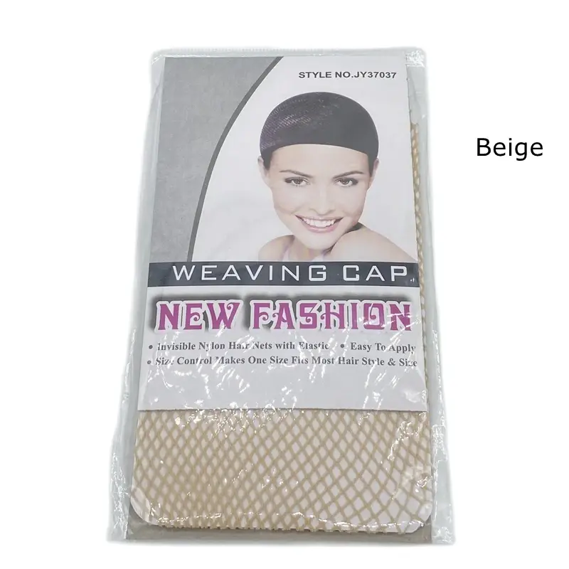 20 packs NEW Fashion  Weaving Cap Stretchable Elastic Hair Net Top Open Snood Wig Cap Hairnet Hair Mesh
