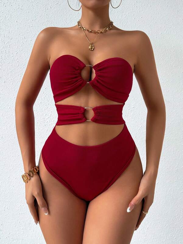 Women'sSmear Your Chest In 2024Summer Seaside Beach Vacation StyleSexy And HharmingHollow Design
