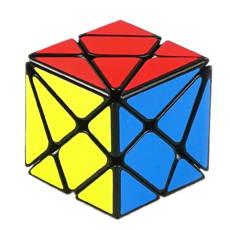 YongJun YJ 축 매직 큐브 변경 불규칙 징강 스피드 큐브, 프로스트 스티커 포함, 어린이 YJ 3x3x3 퍼즐 장난감