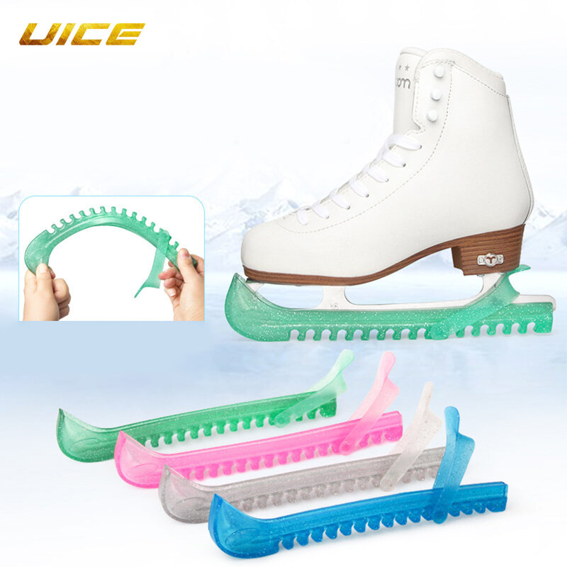 Non-Slip Universal Ajustável Ice Skate Blade Protector, Guardas Resistentes ao Desgaste, Faca Blade Protector Sleeve