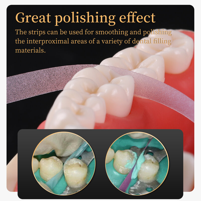 1 pz dentale lucidatura striscia rotolo resina denti rettifica levigatura modellatura odontoiatria materiale dentale