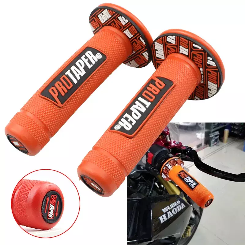 Empuñaduras universales para manillar de motocicleta, empuñaduras de goma de 7/8 pulgadas, doble densidad, MX