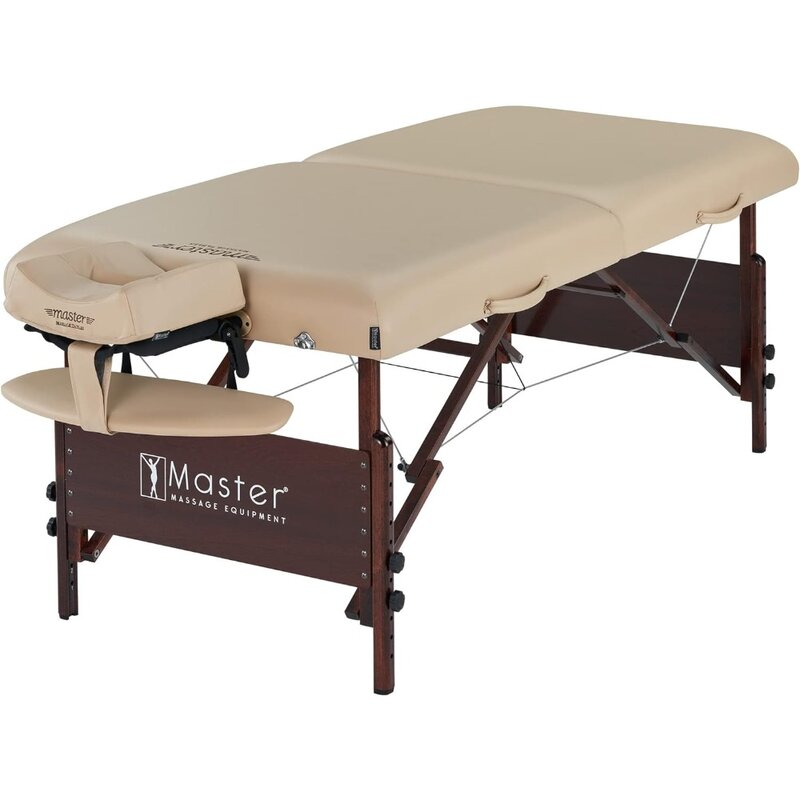 Master Massage 30" Del Ray Pro Portable Massage Table (30" Width x 84" Length) with Adjustable Table Height, 750lbs. Working Cap