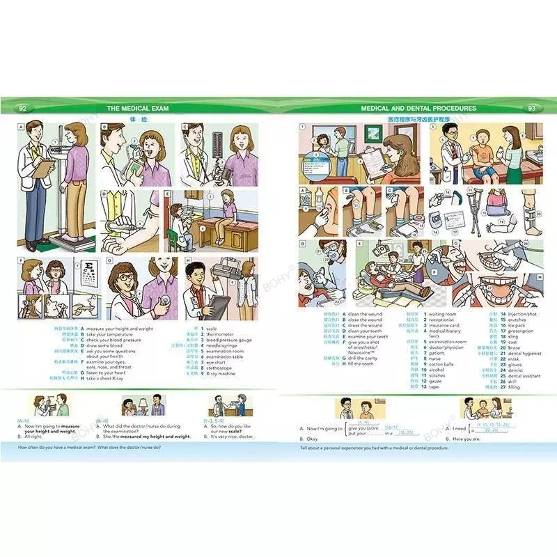 Книга-словарь на английском и китайском языках для детей