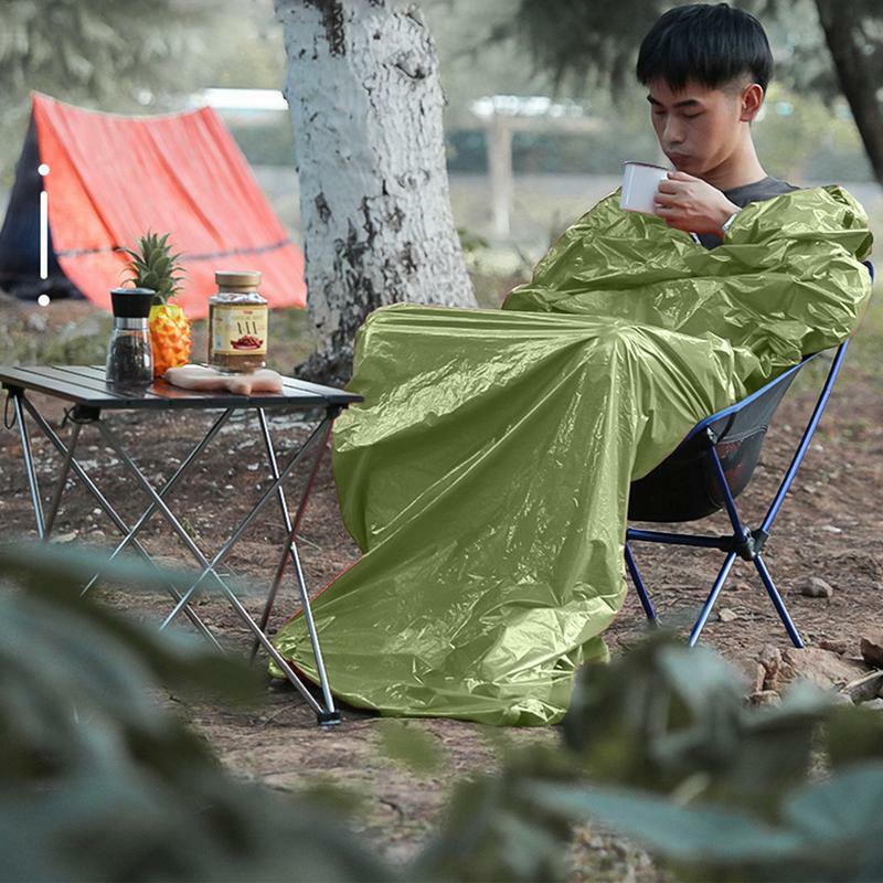 Одеяло для сна Bivvy, Термальный спальный мешок, водонепроницаемое одеяло, портативное тепловое покрывало для выживания
