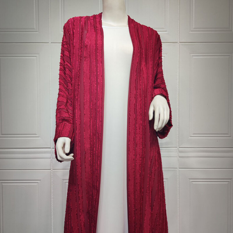 1 pz donna stile etnico retrò Cardigan Top Fashion giacca in maglia stile saudita traspirante tinta unita Robe