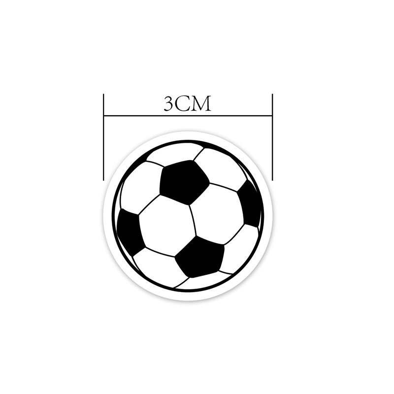 Pegatina de fútbol de 40 piezas, etiqueta autoadhesiva personalizada para balón de fútbol, para habitaciones de niños