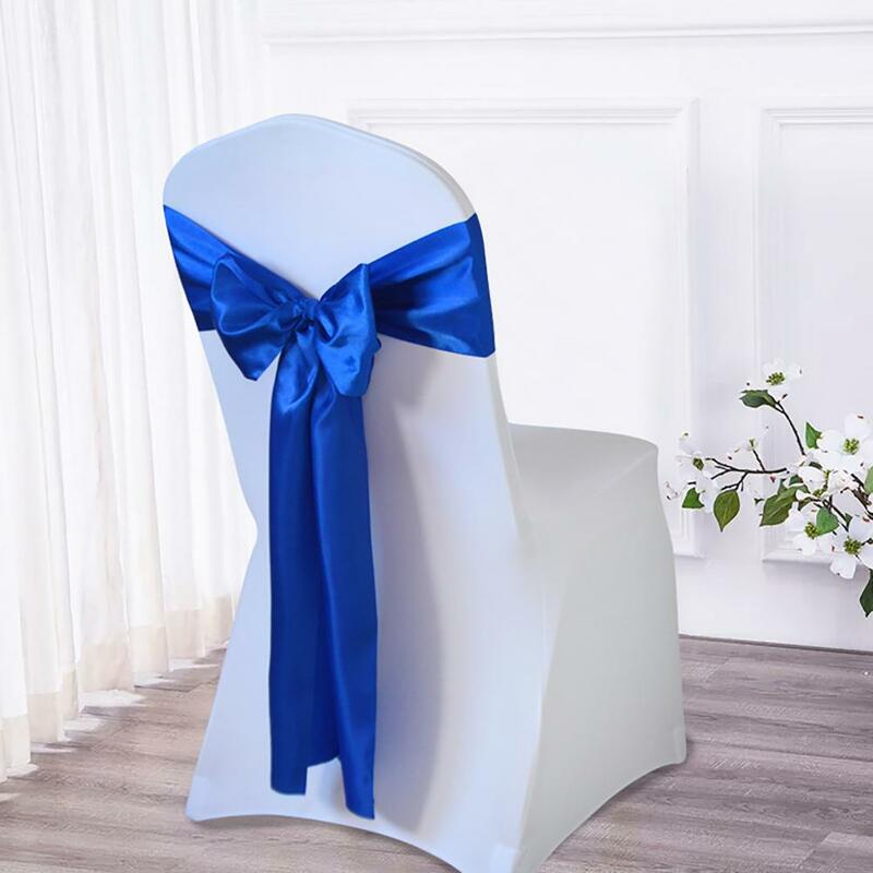 Chair decor Chair Cover High-end Charm Chair Back Bow Tie Stunning Display Chairs Back Decoration Stains Chairs Sash Bow Tie