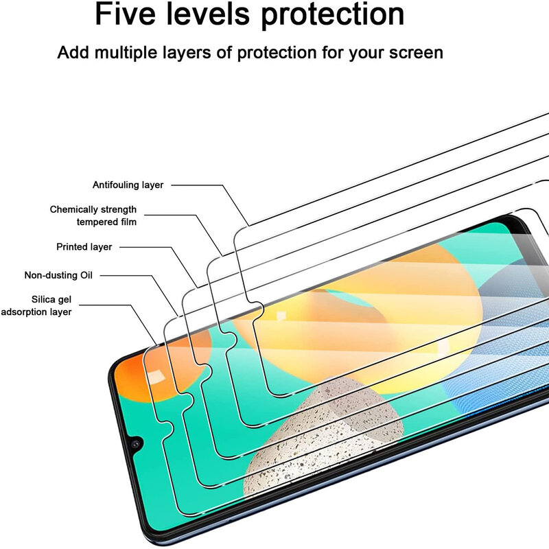 Kaca Tempered 2/4 Buah untuk Samsung Galaxy Jump Jump2 5G Film Kaca Pelindung Layar