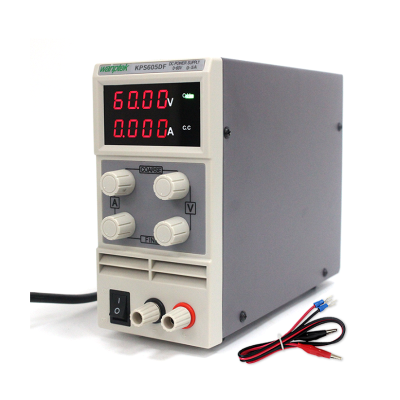 Stabilizowane zasilanie prądu stałego KPS-605DF zasilacz laboratoryjny 0-60V 0-5A 110V 220V regulowany
