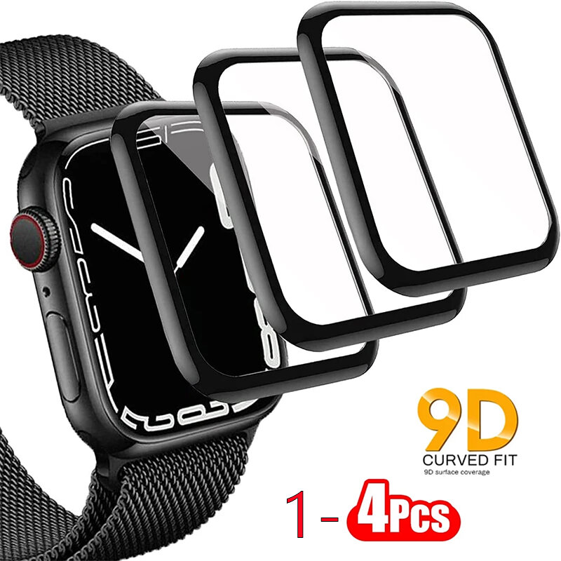 Screen Protector For Apple Watch series 9 8 45mm 41mm 44mm 7 Ultra 49MM HD No Glass Full Film iWatch 6 5 4 se 3 40mm 42mm 38mm