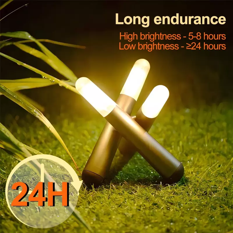 Veilleuse de camping LED aste par USB, lanterne à gradation, lampe portable, lumières pour la randonnée, la marche nocturne, l'extérieur