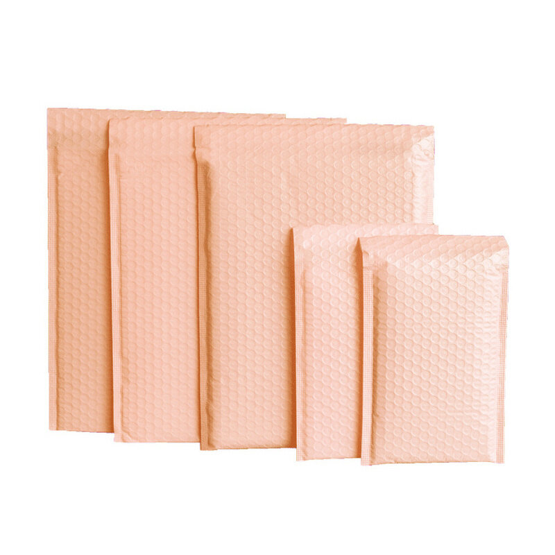 10 pçs rosa poli bolha mailers envelopes acolchoados bolha a granel forrado envoltório polymailer sacos para o transporte embalagem maile auto selo