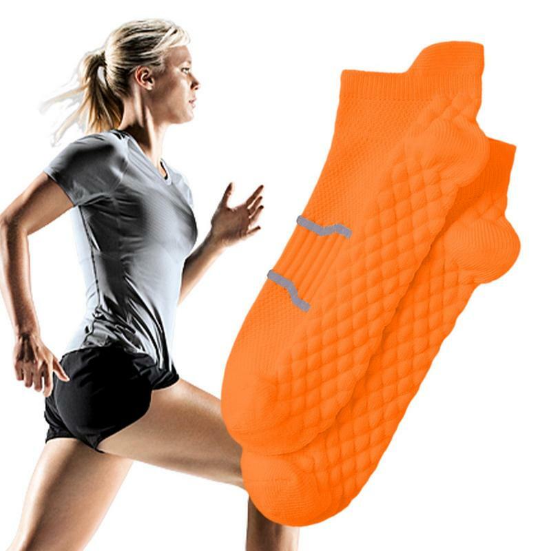Calcetines tobilleros deportivos acolchados para correr, medias atléticas de corte bajo, antideslizantes y antiolor, con absorción de humedad, Unisex
