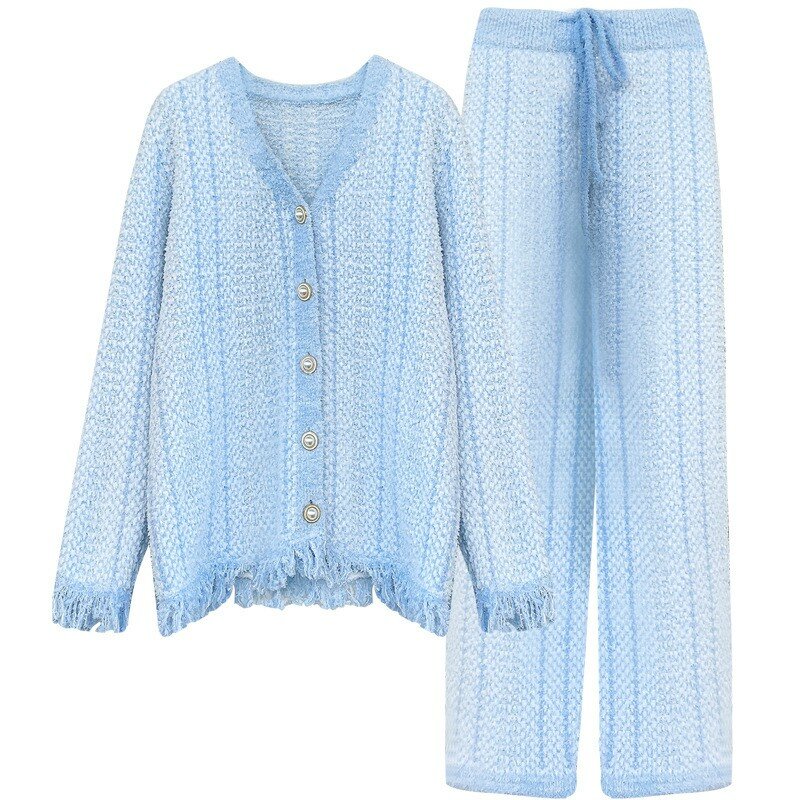 Damen Korallen Fleece Hauskleidung Herbst Winter neue weiche warme Pyjamas verdickte Outwear Anzug kann es auf der Straße tragen