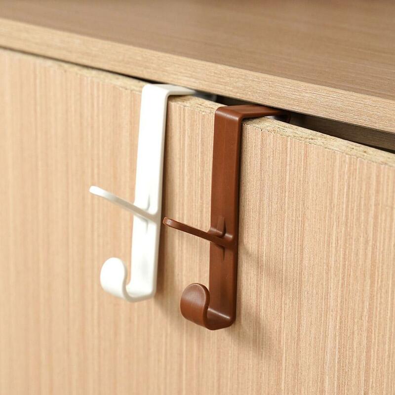 Door Rear Multi-Purpose Strong Hooks Key Holder Decorative Storage Clothing Racks For Home Bathroom Organize Hanger Holder Hook