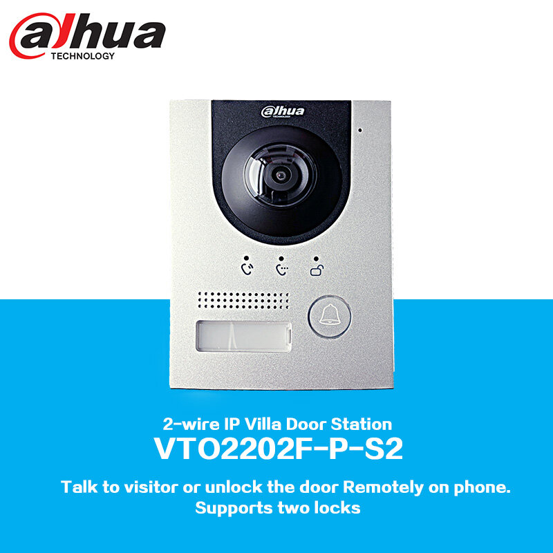 Dahua VTO2202F-P-S2 2-wire IP Villa Door Station, Access Control Function that Supports Two Locks