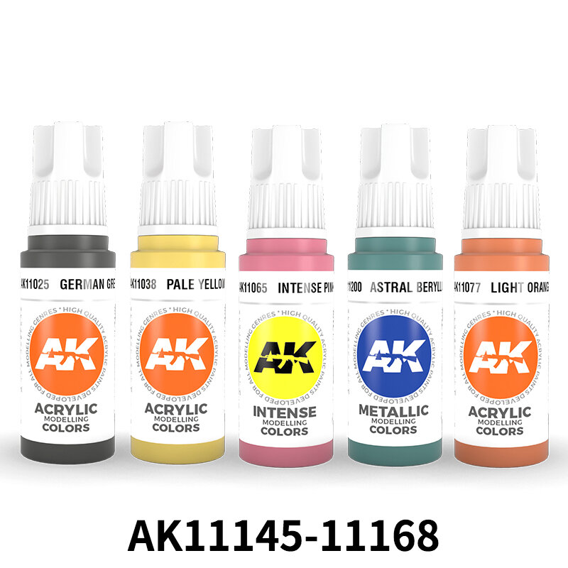 Ak pintura interativa 3rd geração gen acrílico modelagem cores tintas 17ml, AK11145-11168 (mais cores na loja)