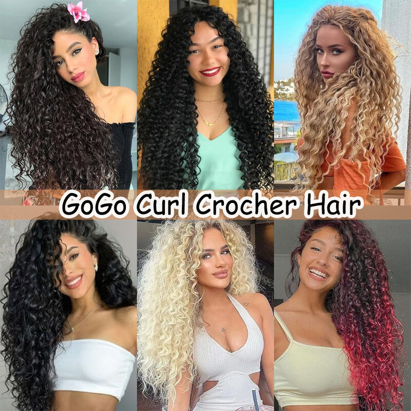 Gogo Curl Häkeln Haar Deep Wave Twist Haar Zöpfe lockig Häkeln Haar verlängerungen lockiges Wasser Welle Häkeln Haar für alle Frauen