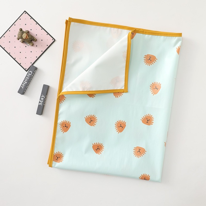 아기 방수 기저귀 변경 패드 재사용 가능한 신생아 인쇄 패드 빨 수있는 통기성 유아 변경 매트 침대 요람 커버