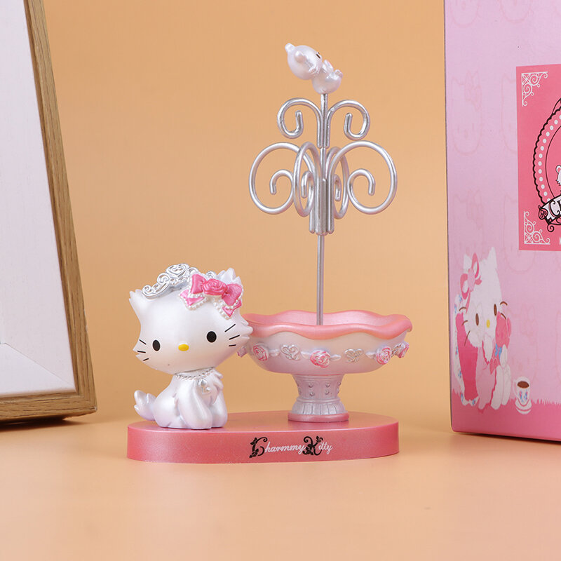 Modèle de figurine d'anime de dessin animé pour enfants, ornement de chat, Hello Kitty, jouets Kawaii, cadeaux de collection d'anniversaire