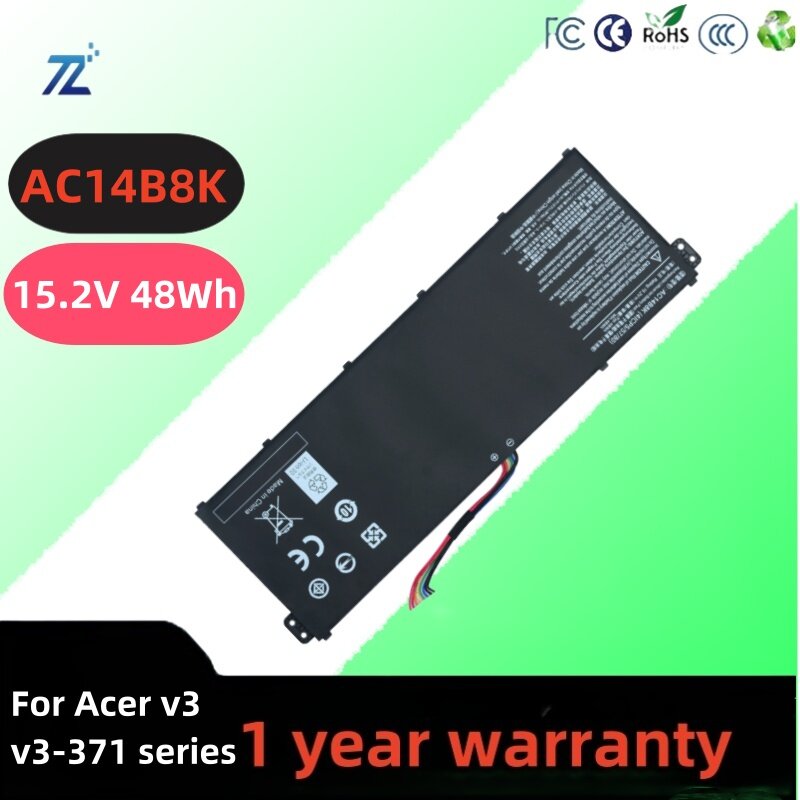 Batteria interna ricaricabile per laptop AC14B8K AC14B18J per batteria ai polimeri per notebook serie Acer v3 v3-371